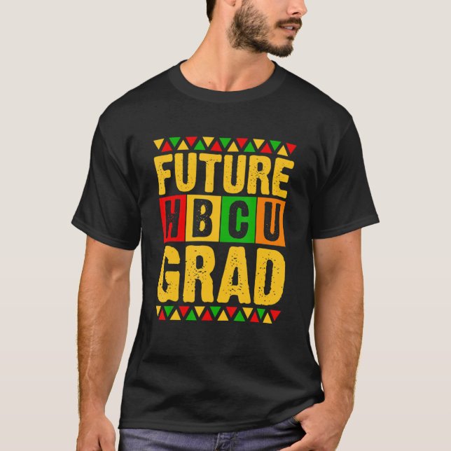 Future HBCU Grad Girl Abschluss HBCU Future Studie T-Shirt (Vorderseite)