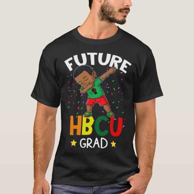 Future HBCU Grad Graduate Afro Black Boy College G T-Shirt (Vorderseite)