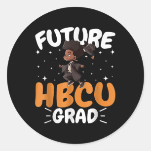 Future Hbcu Grad History Black Boy Abschluss Hbcu Runder Aufkleber