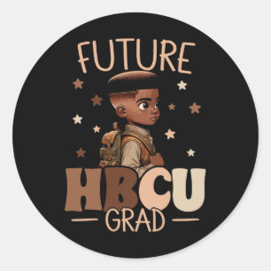 Future Hbcu Grad History Black Boy Abschluss Hbcu Runder Aufkleber