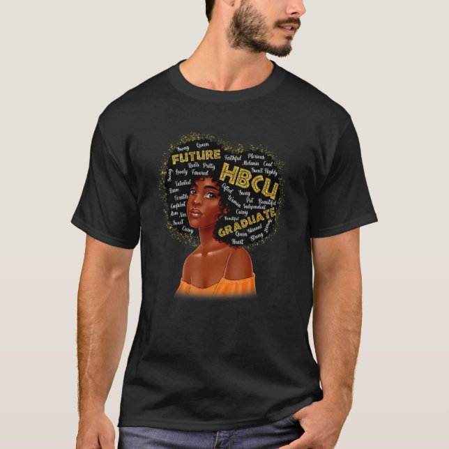 Future HBCU Grad History Black College Girl Women  T-Shirt (Vorderseite)