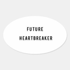 Future Heartbreaker Ovaler Aufkleber