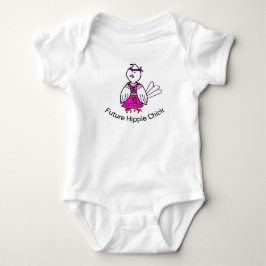 Future Hippie Chick Baby Bodysuit Strampler