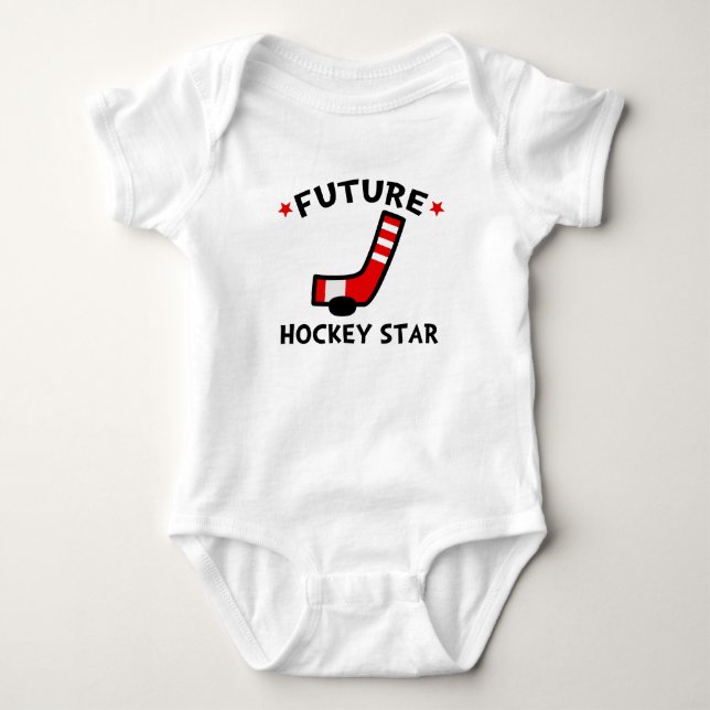 Future Hockey Star Baby Strampler (Vorderseite)