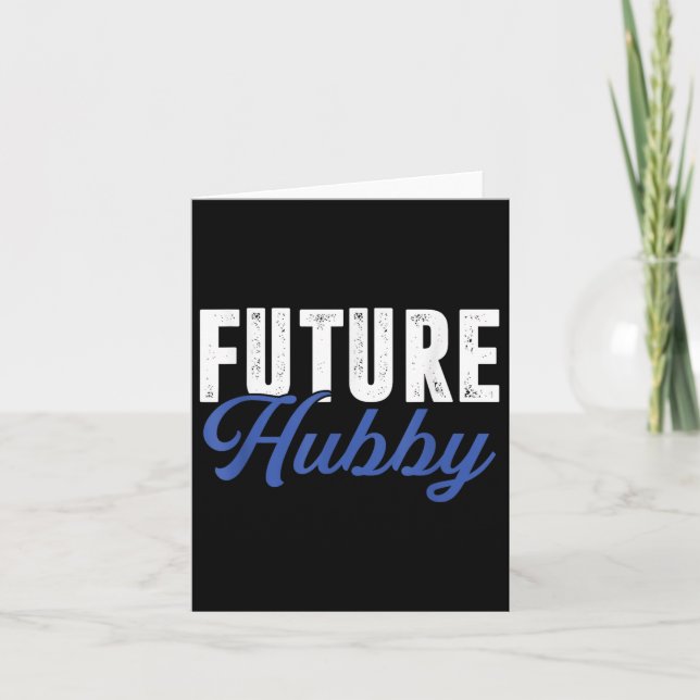 Future Hubby _ Ehefrau Bride Wedding _ Husband Gro Karte (Vorderseite)