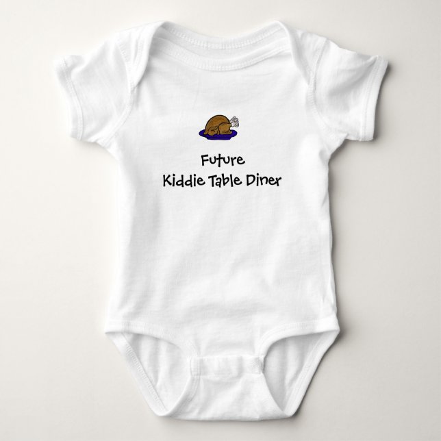 Future Kiddie Table Diner Baby Shirt (Vorderseite)