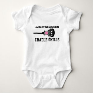 Future Lacrosse Player Cradle Skills Baby Girl Baby Strampler