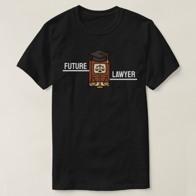 Future Lawyer Graduation  T-Shirt (Design vorne)