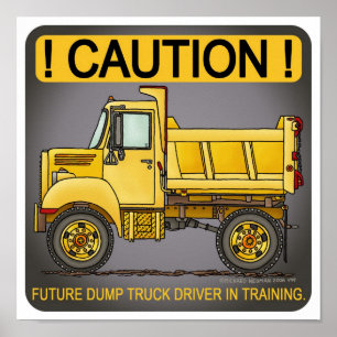 Future Little Truck Driver Poster Print