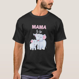 Future Mama Elephant Mama Baby Shower Girl T-Shirt