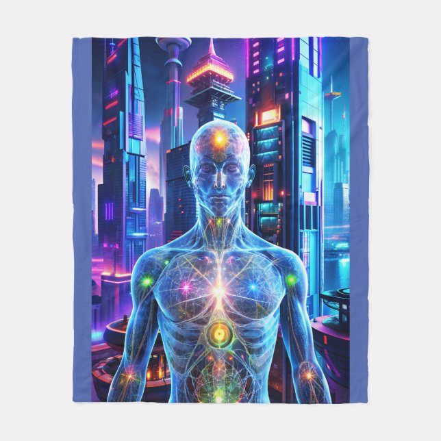 Future Man Fleecedecke (Vorderseite)