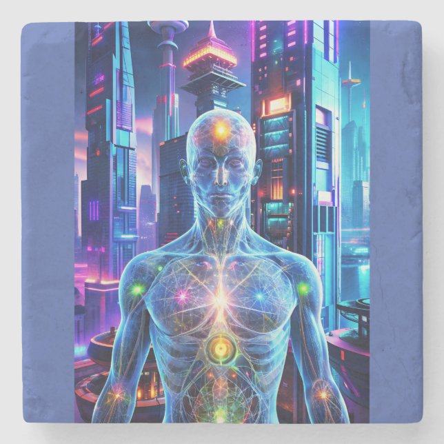 Future Man Steinuntersetzer (Vorderseite)