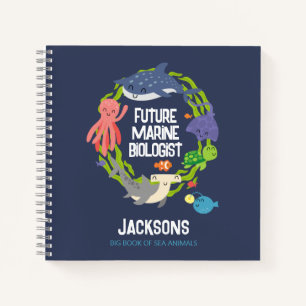 Future Marine Biologe Foto Spiral Notebook Notizbuch