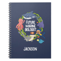 Future Marine Biologe Spiral Notebook