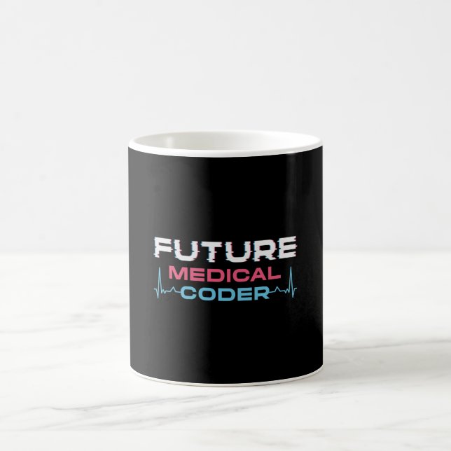 Future Medical Coder Coding ICD Coder Programmer Kaffeetasse (Mittel)