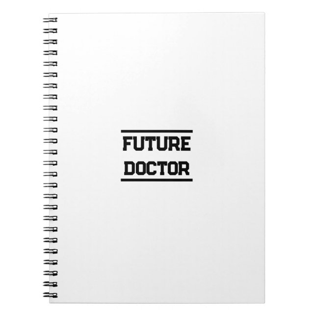 Future Medical Title Minimal Text Design Notizblock (Vorderseite)