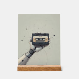 Future Meets Past: The Retro Robo-Tape Acrylschild