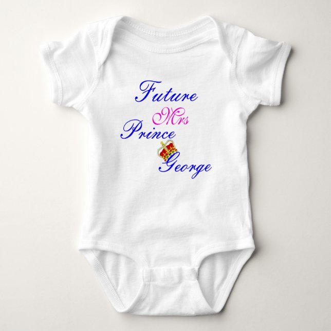future melle tshirt bébé prince george (Devant)
