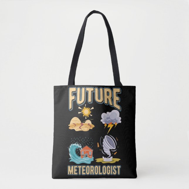 Future Meteorologist Cute Weather Watcher Tasche (Vorderseite)