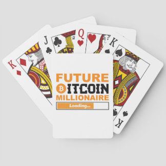 Future Millionaire Bitcoin Humor Cryptocurrency Spielkarten
