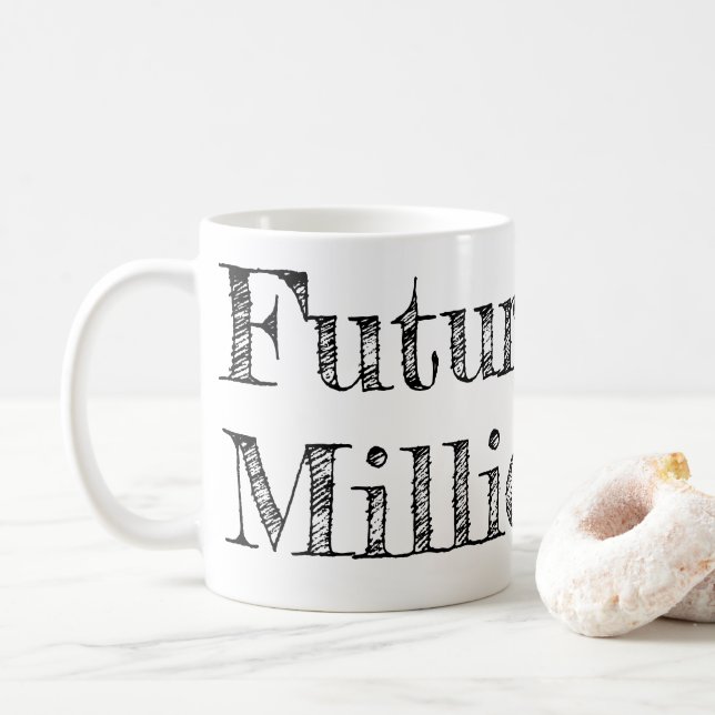 Future Millionaire Kaffeetasse (Mit Donut)
