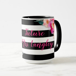 Future Mme Floral Striped Mug