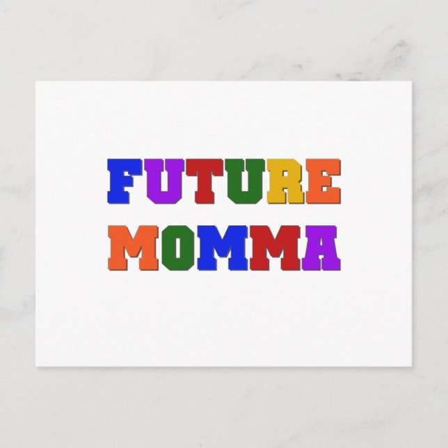 Future Momma Tshirts und Geschenke Postkarte (Vorderseite)