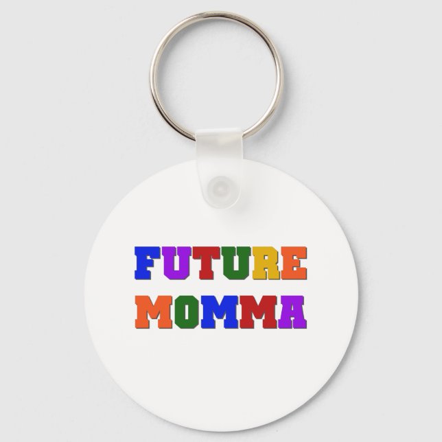 Future Momma Tshirts und Geschenke Schlüsselanhänger (Vorderseite)