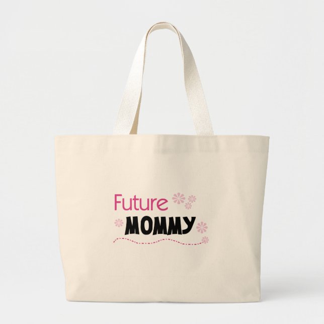Future Mommy Tshirts und Geschenke Jumbo Stoffbeutel (Vorne)