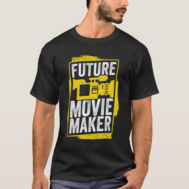 Future Movie Maker Filmmaking Film Director Gift T-Shirt (Vorderseite)