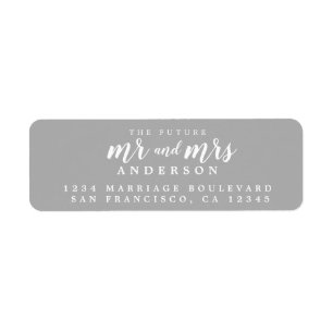 Future Mr. Grey Wedding Rücksendeadresse