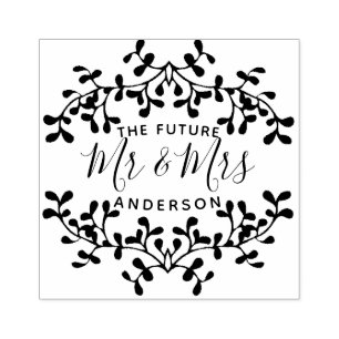 Future Mr. & Mrs.   PERSONALISIERT Gummistempel