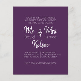 Future Mr. & Mrs. Wedding Invitation Flyer