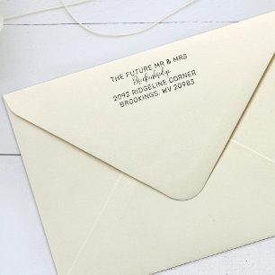 Future Mr. Script Couples Rücksendeadresse Permastempel