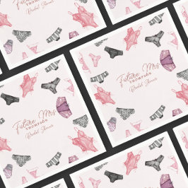 Future Mrs Blush Lingerie Brautparty Paper Serviette
