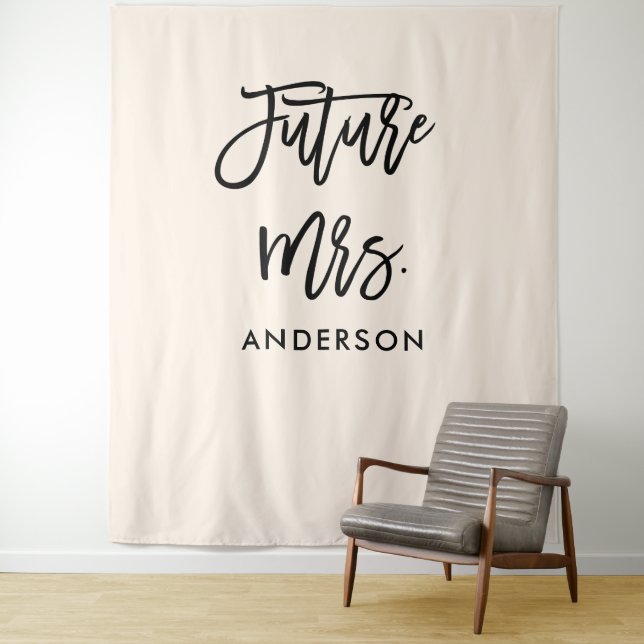 Future Mrs Brautparty Backdrop Foto Stand Wandteppich (Beispiel)