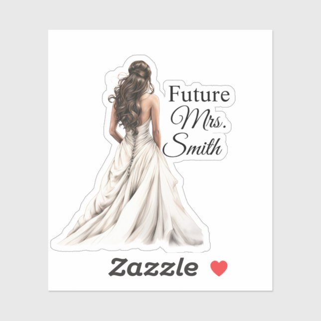 Future Mrs. Bride Sticker (Blatt)