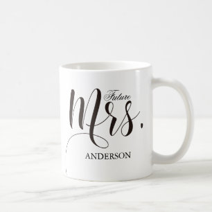 Future Mrs.Calligraphy Personalisiert Kaffeetasse