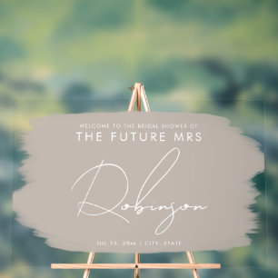 FUTURE MRS Fête des mariées Accueil Peinture Beige