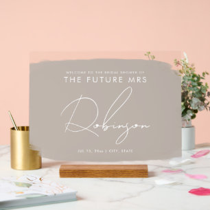 FUTURE MRS Fête des mariées Accueil Peinture Beige