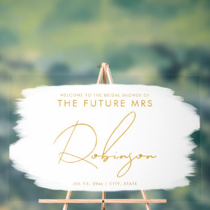 FUTURE MRS Fête des mariées Welcome Paint White