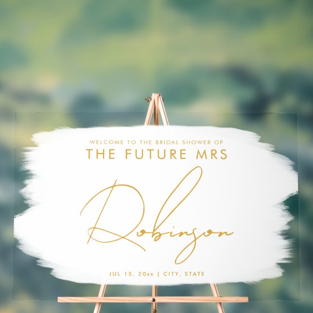 FUTURE MRS Fête des mariées Welcome Paint White (Neutre)