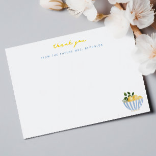 Future Mrs. Lemon Brautparty Vielen Dank Mitteilungskarte