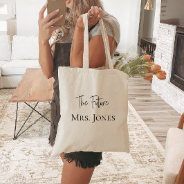 Future Mrs Personalisiert Bride Gift Individuelle  Tragetasche