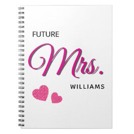 Future Mrs Personalized Wedding Design Notizblock