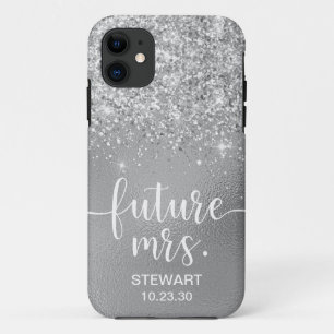 Future Mrs Silver Glitter Case-Mate iPhone-Hülle iPhone Hülle