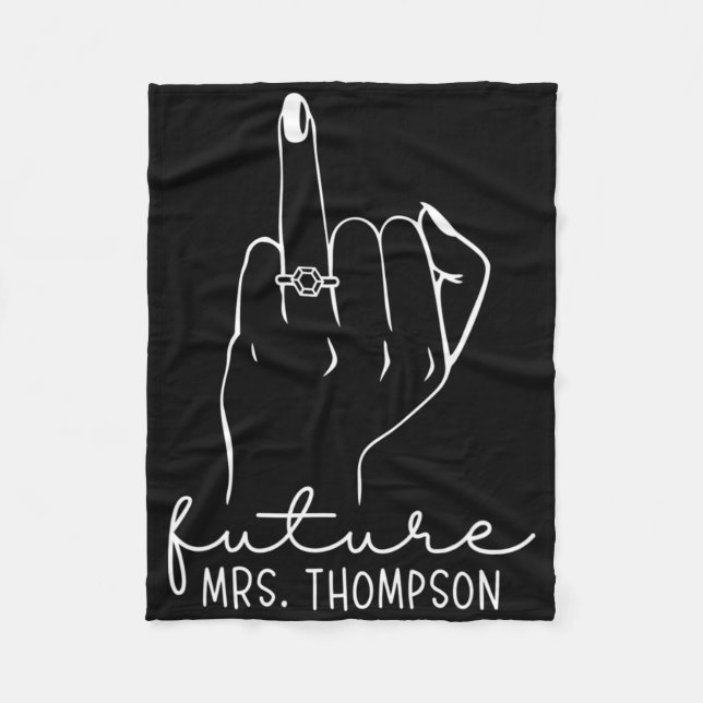 Future Mrs. Thompson New Bridal To Be Fiance Bache Fleecedecke (Vorderseite)