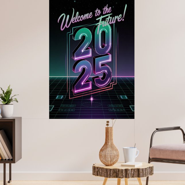 Future Neon Poster (Wohnzimmer 3)