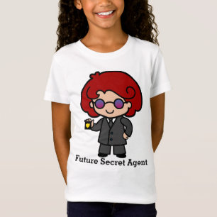 Future Niedlich Secret Agent Girl T-Shirt