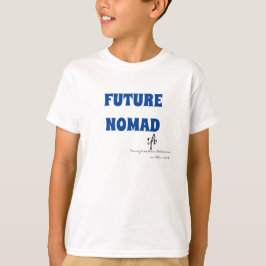 Future Nomad Deep Blue Text Boys T-Shirt